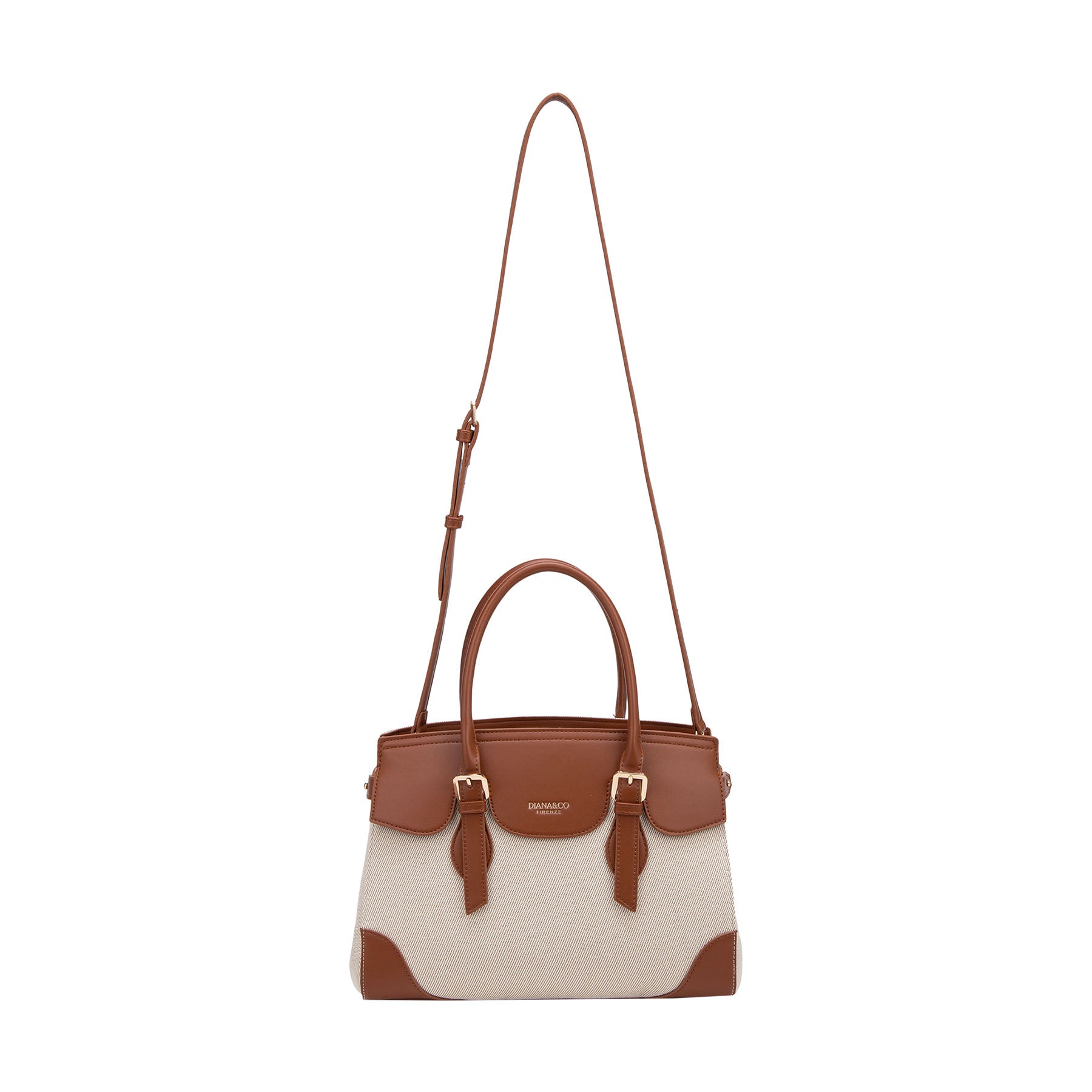 BORSA A MANO IN CANVAS STAMPATO