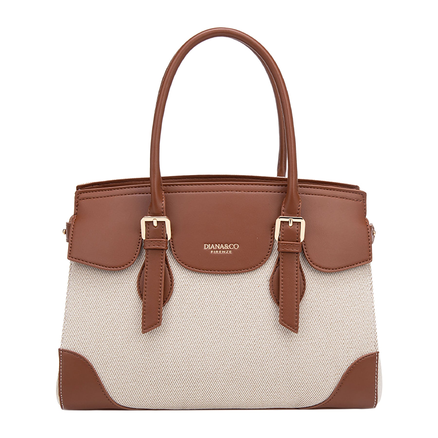 BORSA A MANO IN CANVAS STAMPATO